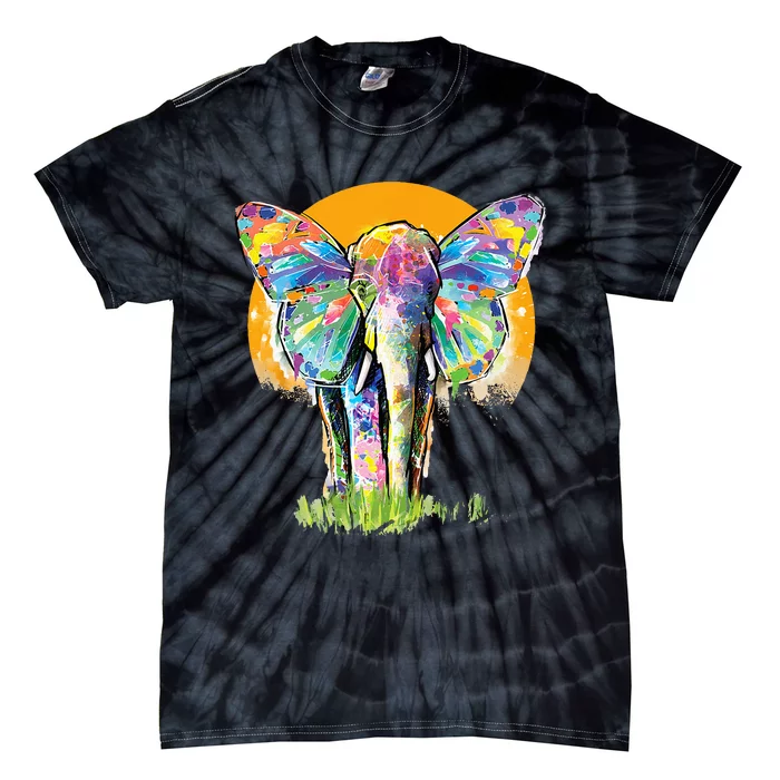 Elephant  Elephant Lover Elephant Tie-Dye T-Shirt