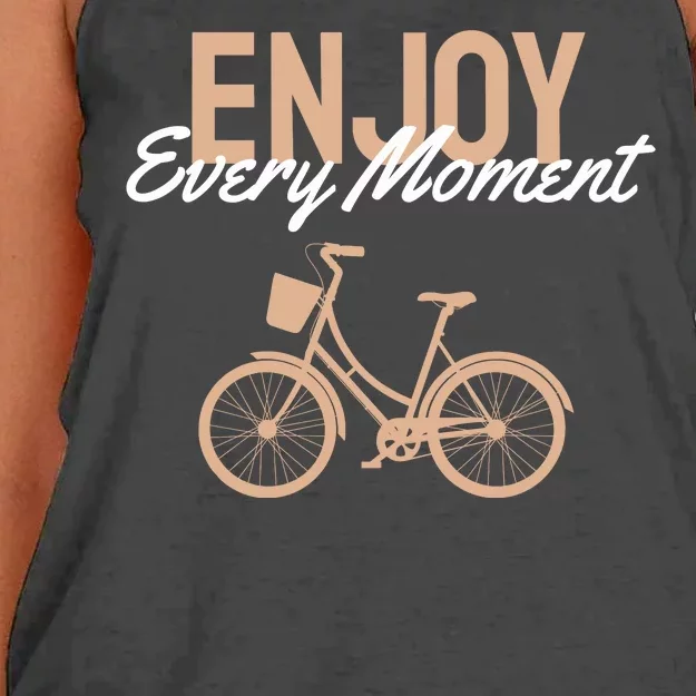 Enjoy Every Moment Women's Knotted Racerback Tank