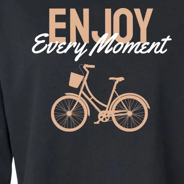 Enjoy Every Moment Cropped Pullover Crew