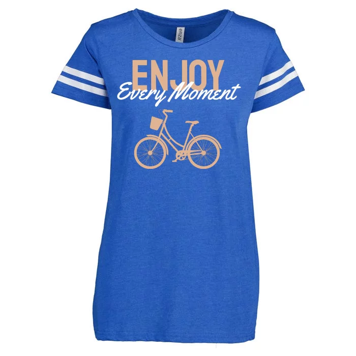 Enjoy Every Moment Enza Ladies Jersey Football T-Shirt