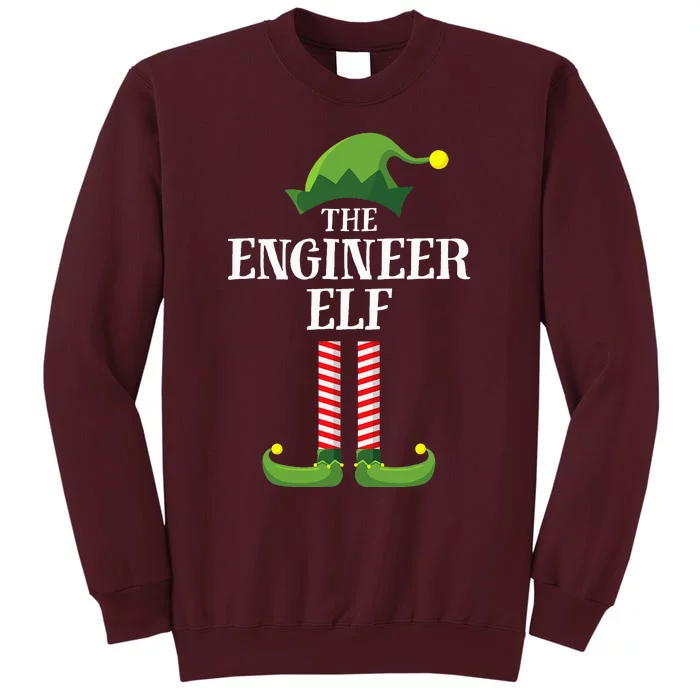 Engineer Elf Matching Family Group Christmas Party Tall Sweatshirt