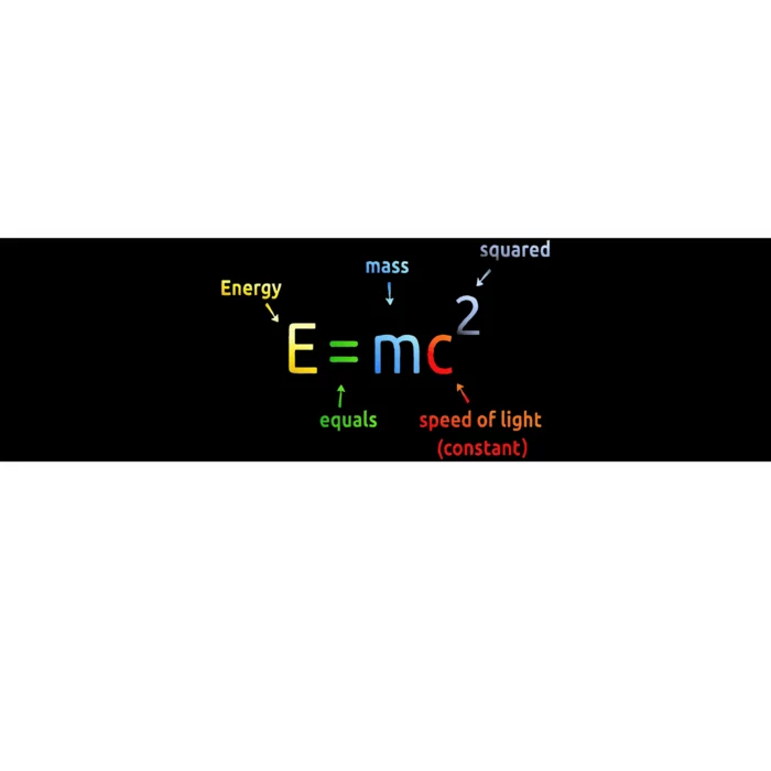 E Equals M C Squared E=Mc2 Science Equation Bumper Sticker