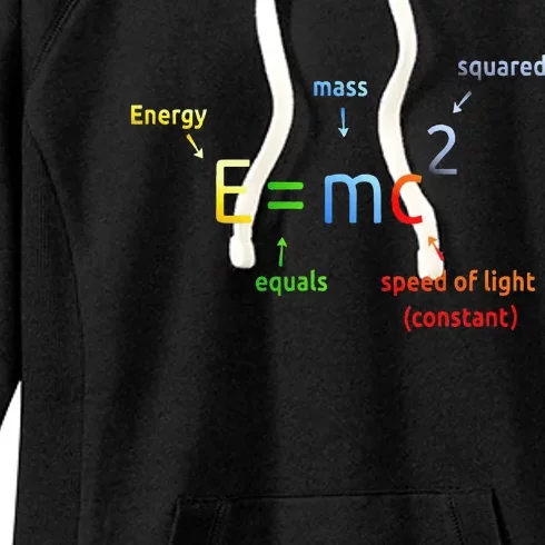 E Equals M C Squared E=Mc2 Science Equation Women's Fleece Hoodie