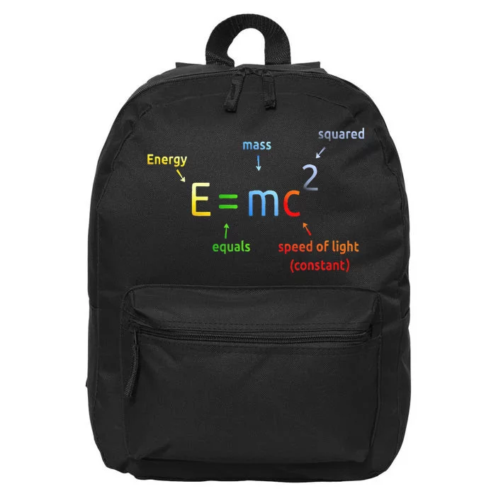 E Equals M C Squared E=Mc2 Science Equation 16 in Basic Backpack