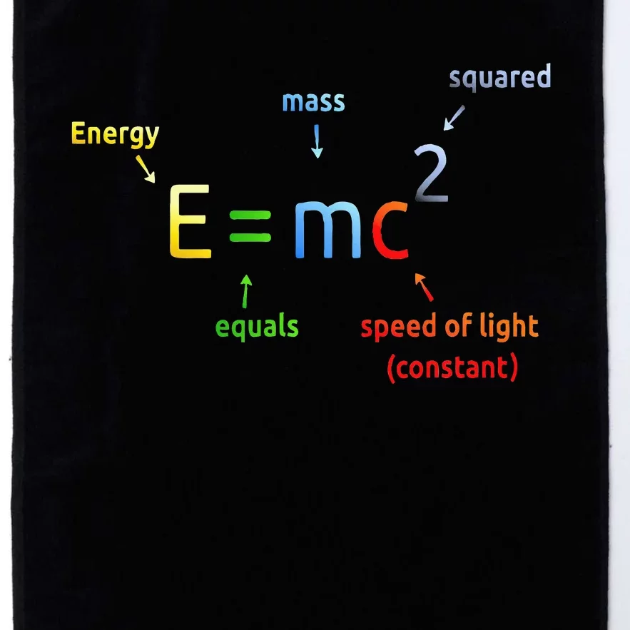 E Equals M C Squared E=Mc2 Science Equation Platinum Collection Golf Towel