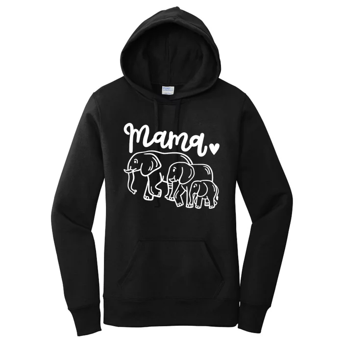 Elephant Elephants Mama Women's Pullover Hoodie