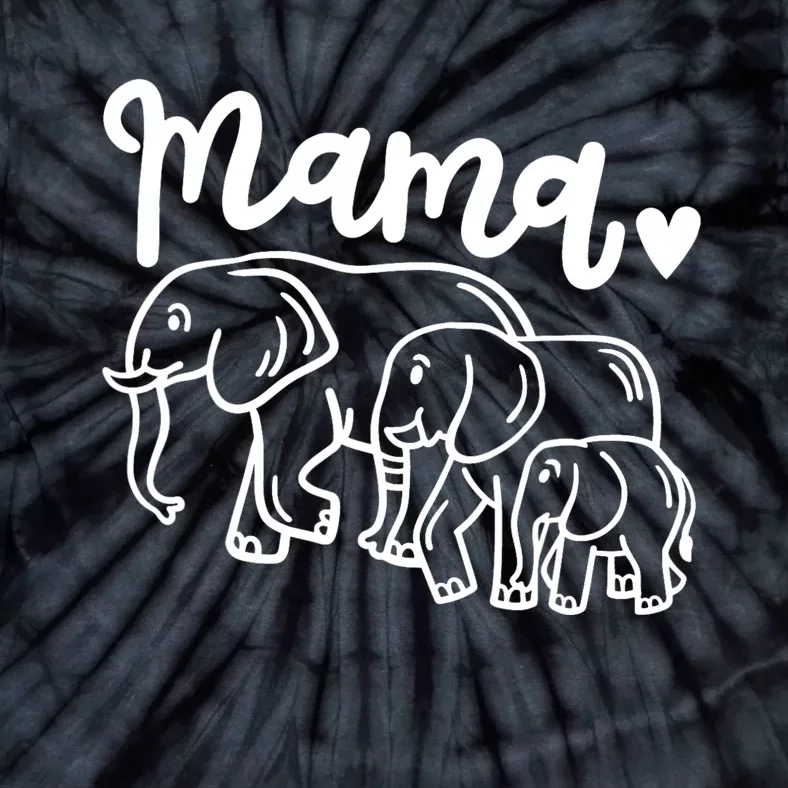 Elephant Elephants Mama Tie-Dye T-Shirt