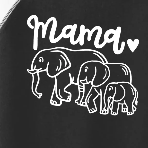 Elephant Elephants Mama Toddler Fine Jersey T-Shirt