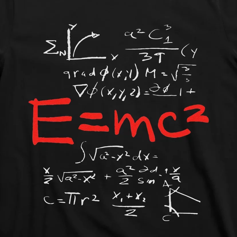 E=MC2 Energy Mass Speed of Light Theory Physics Relativity T-Shirt