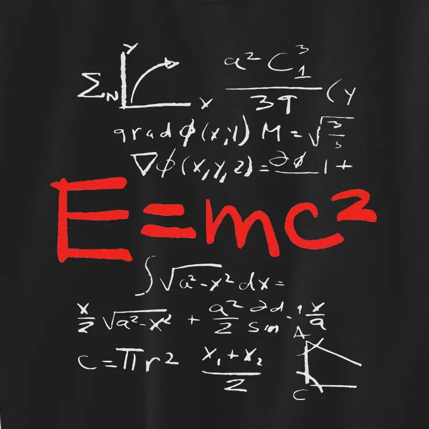 E=MC2 Energy Mass Speed of Light Theory Physics Relativity Kids Sweatshirt