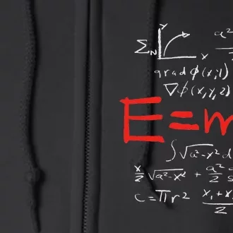 E=MC2 Energy Mass Speed of Light Theory Physics Relativity Full Zip Hoodie