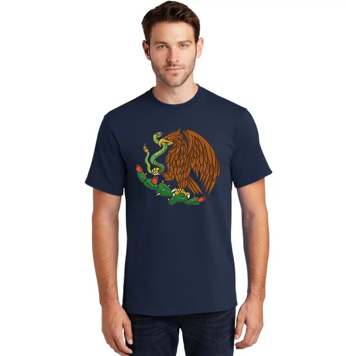 Eagle Emblem Mexico Mexican Flag Cinco De Mayo Mexican Roots Tall T-Shirt