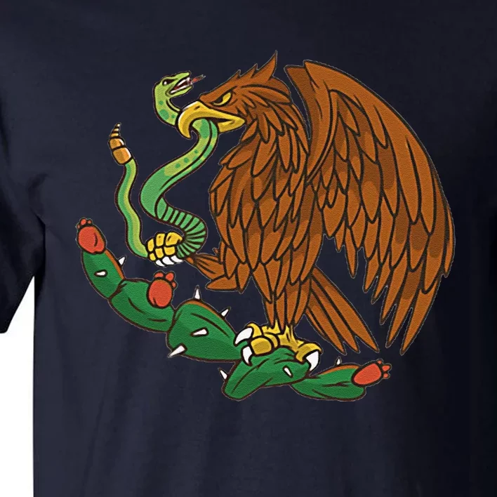 Eagle Emblem Mexico Mexican Flag Cinco De Mayo Mexican Roots Tall T-Shirt