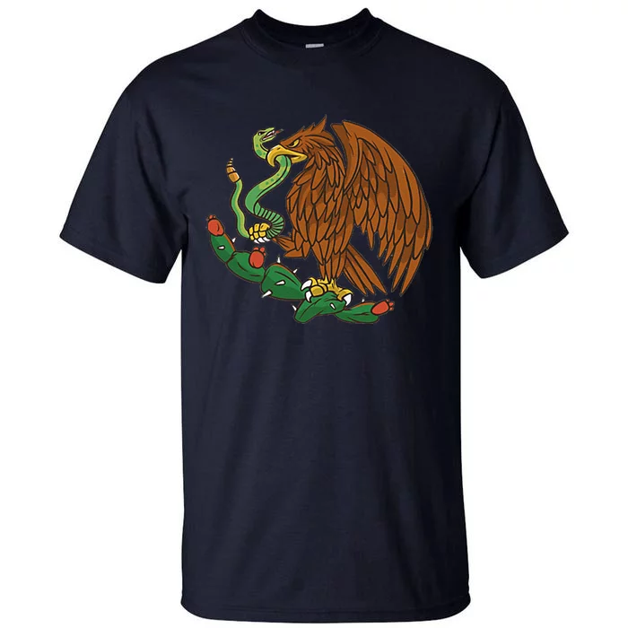 Eagle Emblem Mexico Mexican Flag Cinco De Mayo Mexican Roots Tall T-Shirt