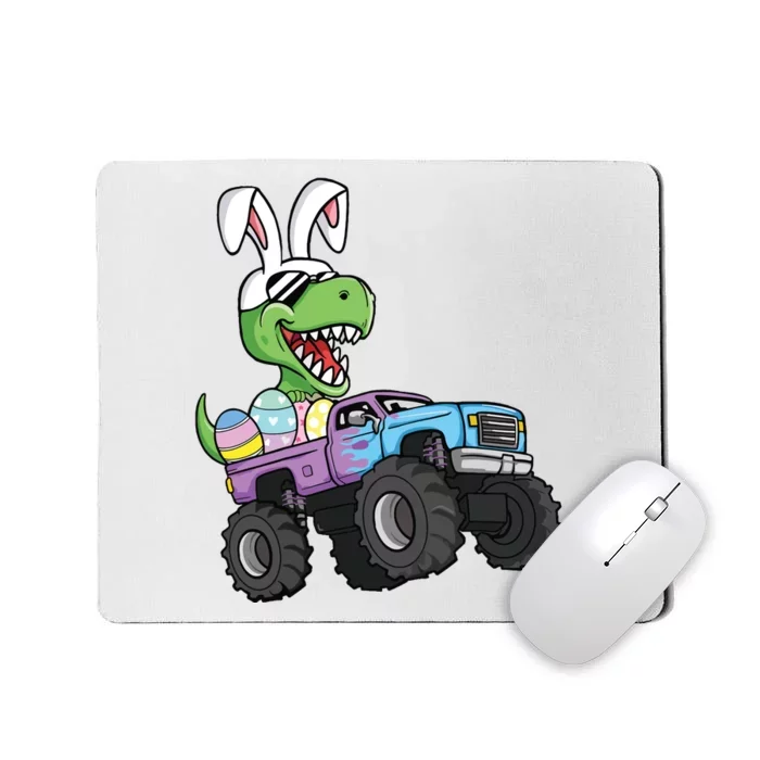 Easter Eggs Monster Truck Trex Dinosaur Rabbit Ears Mousepad