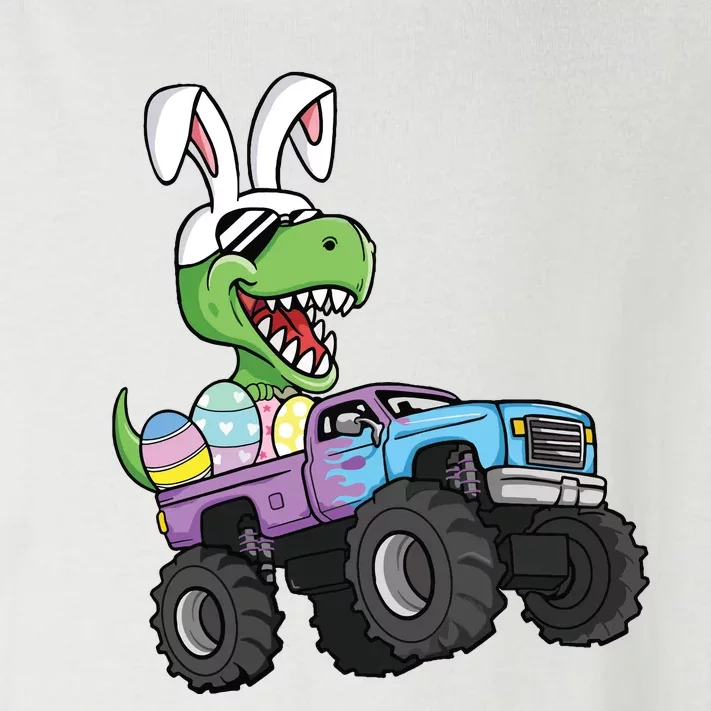 Easter Eggs Monster Truck Trex Dinosaur Rabbit Ears Toddler Long Sleeve Shirt