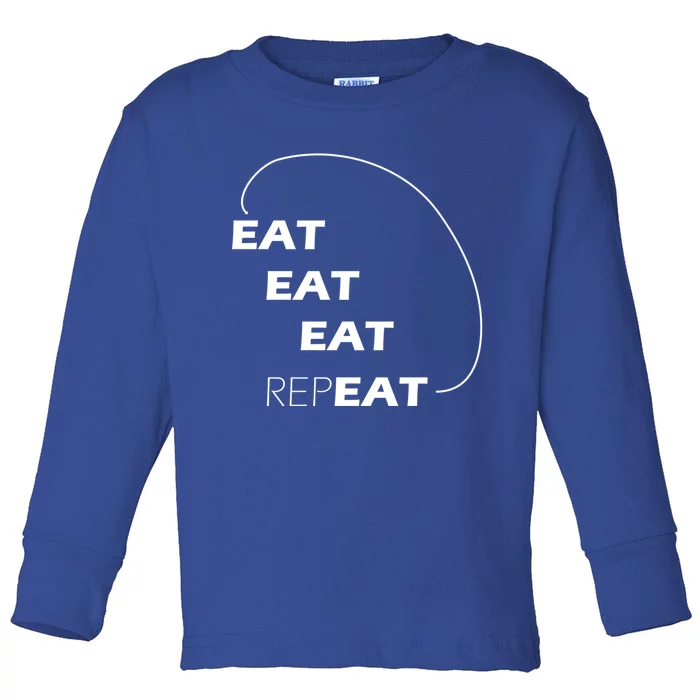 Eat Eating Machine Funny Cycle Hungry Hangry Great Gift Toddler Long Sleeve Shirt