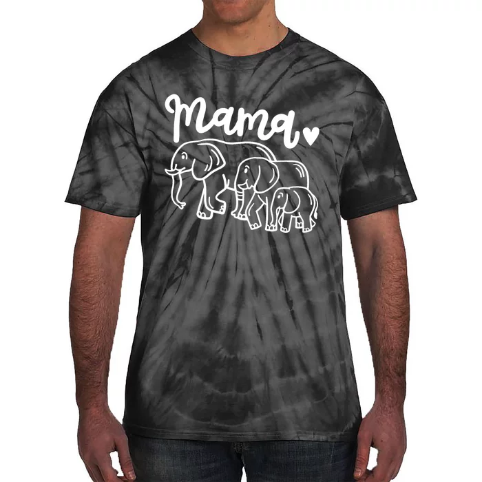 Elephant Elephants Mama Tie-Dye T-Shirt