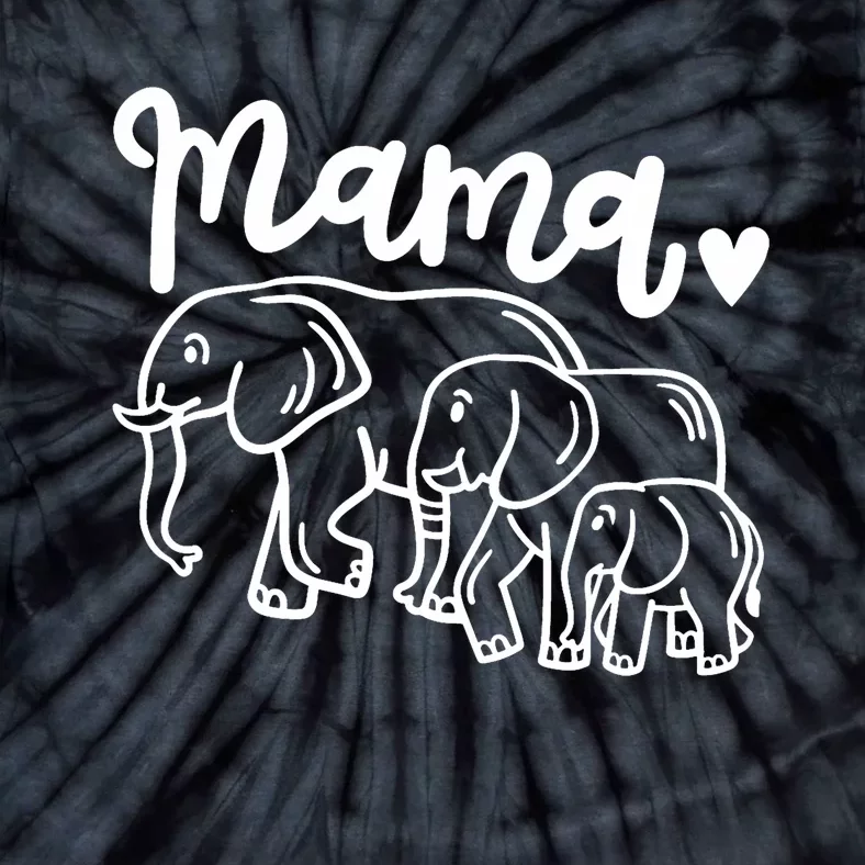 Elephant Elephants Mama Tie-Dye T-Shirt