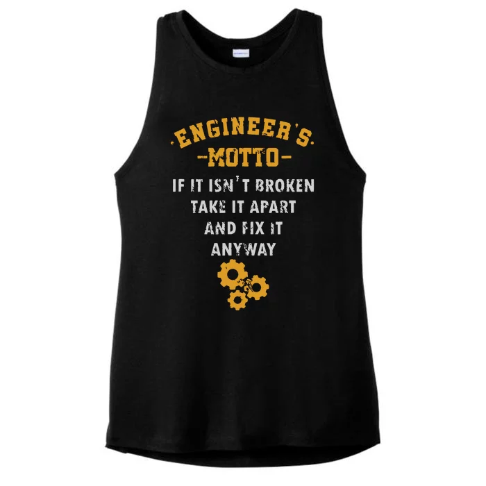 Engineer Engineering Mechanical Profession Electrical Gift Ladies Tri-Blend Wicking Tank