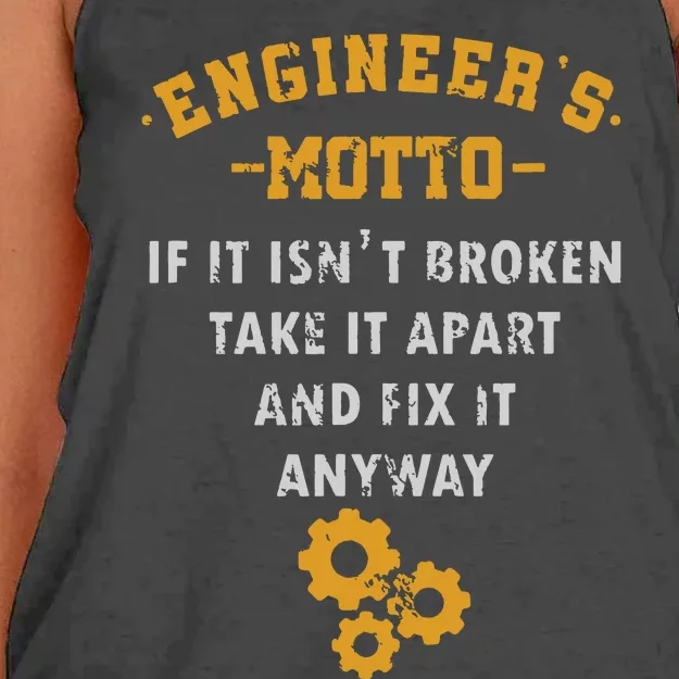 Engineer Engineering Mechanical Profession Electrical Gift Women's Knotted Racerback Tank