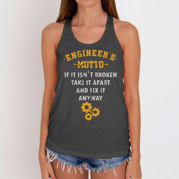 Engineer Engineering Mechanical Profession Electrical Gift Women's Knotted Racerback Tank