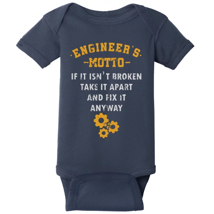 Engineer Engineering Mechanical Profession Electrical Gift Baby Bodysuit