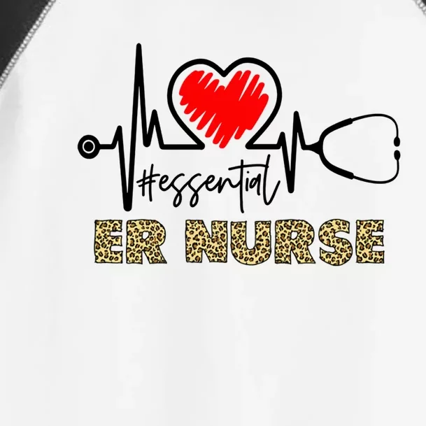 Essential Er Nurse Heartbeat Er Nurse Gift Toddler Fine Jersey T-Shirt