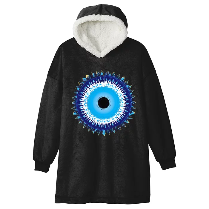 Evil Eye Nazar Protect From Evil Greek Turkish Graphic Hooded Wearable Blanket