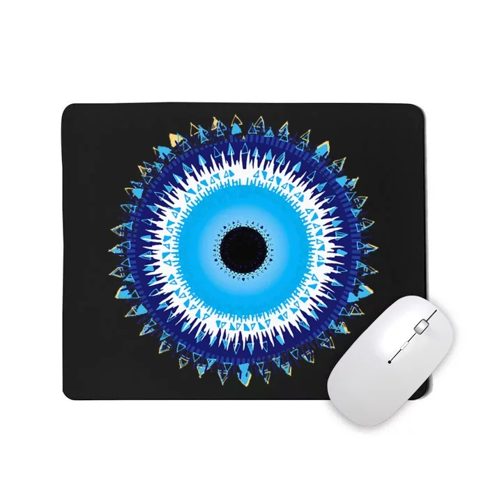 Evil Eye Nazar Protect From Evil Greek Turkish Graphic Mousepad