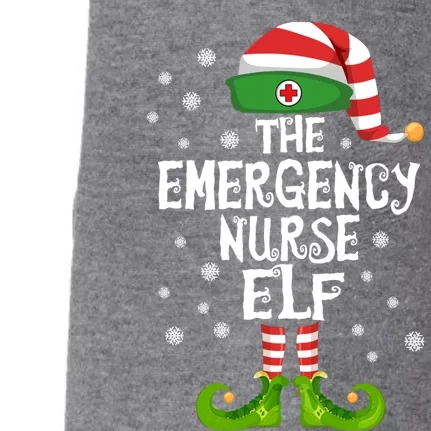 Emergency Er Nurse Elf Family Matching Nursing Christmas Cute Gift Doggie 3-End Fleece Hoodie