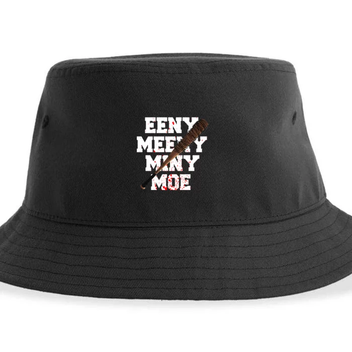 Eeny Meeny Miny Moe Neagan Zombie Killing Walkers Bloody Bat Sustainable Bucket Hat