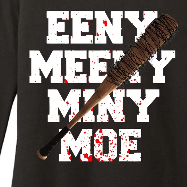 Eeny Meeny Miny Moe Neagan Zombie Killing Walkers Bloody Bat Womens CVC Long Sleeve Shirt