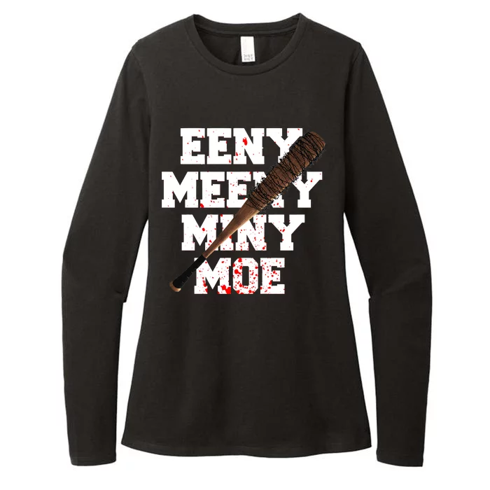 Eeny Meeny Miny Moe Neagan Zombie Killing Walkers Bloody Bat Womens CVC Long Sleeve Shirt