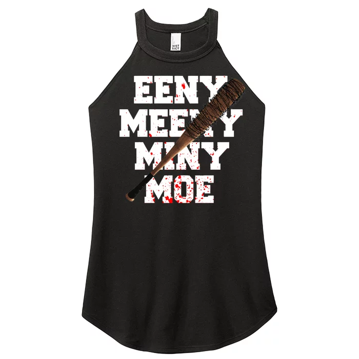 Eeny Meeny Miny Moe Neagan Zombie Killing Walkers Bloody Bat Women’s Perfect Tri Rocker Tank