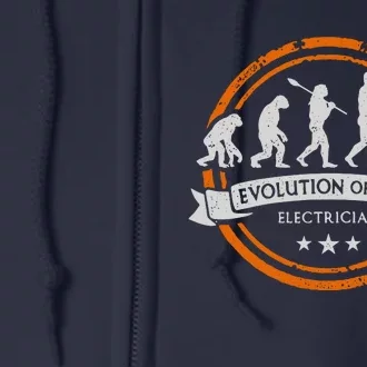 Electrician Evolution Of Man Technical Full Zip Hoodie