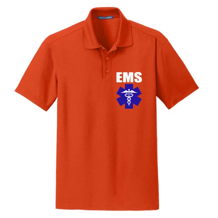 Ems Emt Paramedic Gift Emergency Medical Tech Dry Zone Grid Performance Polo