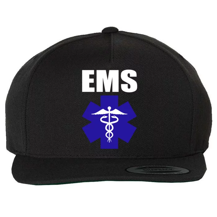 Ems Emt Paramedic Gift Emergency Medical Tech Wool Snapback Cap