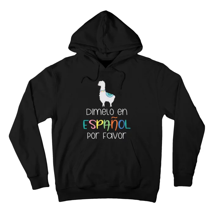 En Espanol Por Favor Maestra Bilingual Spanish Teacher Hoodie