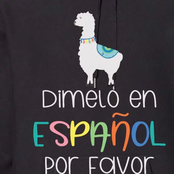 En Espanol Por Favor Maestra Bilingual Spanish Teacher Premium Hoodie