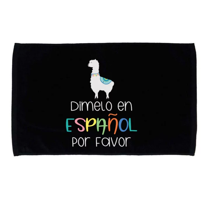 En Espanol Por Favor Maestra Bilingual Spanish Teacher Microfiber Hand Towel