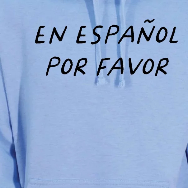 En Espaol Por Favor Spanish Teacher Funny Back To School Unisex Surf Hoodie