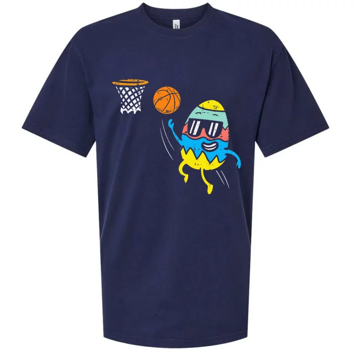 Easter Egg Playing Basketball Cute Sports Sueded Cloud Jersey T-Shirt