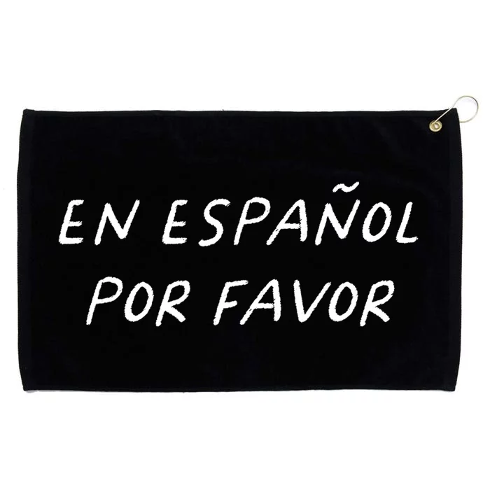 En EspañOl Por Favor Spanish Teacher Funny Back To School Grommeted Golf Towel