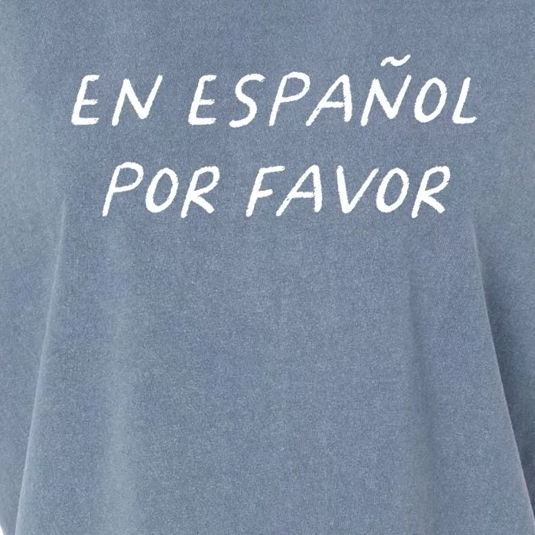 En EspañOl Por Favor Spanish Teacher Funny Back To School Garment-Dyed Women's Muscle Tee