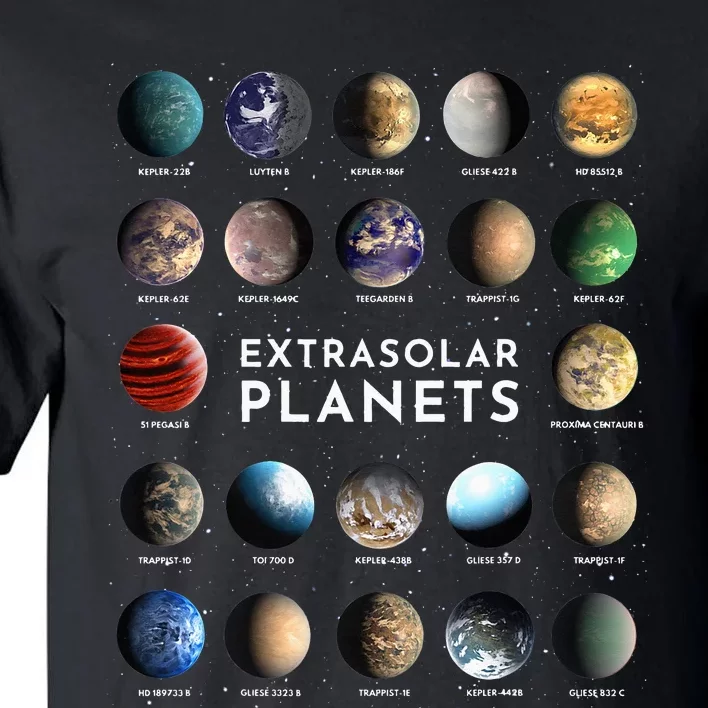 Exoplanet Extrasolar Planets Astronomys Space Astrophysics Tall T-Shirt