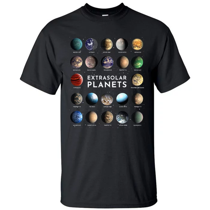 Exoplanet Extrasolar Planets Astronomys Space Astrophysics Tall T-Shirt