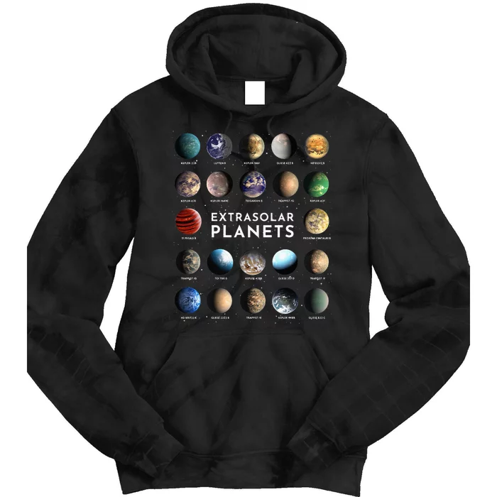 Exoplanet Extrasolar Planets Astronomys Space Astrophysics Tie Dye Hoodie