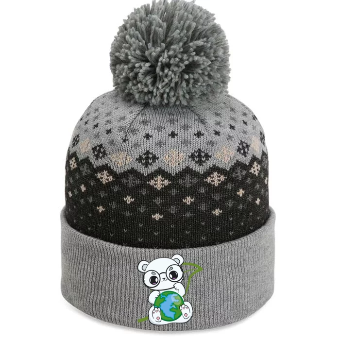 Earthday Everyday Polar Bear World Earth Day Meaningful Gift The Baniff Cuffed Pom Beanie