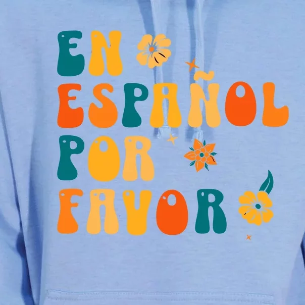 En EspañOl Por Favor Spanish Teacher Unisex Surf Hoodie